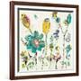 Doodle Garden Cream-Kellie Day-Framed Art Print