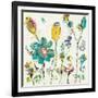 Doodle Garden Cream-Kellie Day-Framed Art Print