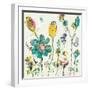 Doodle Garden Cream-Kellie Day-Framed Art Print