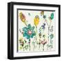 Doodle Garden Cream-Kellie Day-Framed Art Print