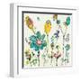 Doodle Garden Cream-Kellie Day-Framed Art Print