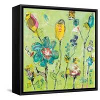 Doodle Garden-Kellie Day-Framed Stretched Canvas