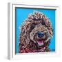 Doodle on Blue-Carolee Vitaletti-Framed Art Print