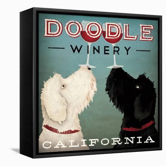 Doodle Wine-Ryan Fowler-Framed Stretched Canvas