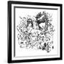 Doodled-Emily the Strange-Framed Photographic Print