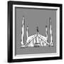 Doodles of Mosques-Romas Ph-Framed Art Print