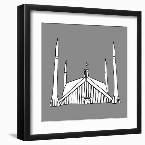 Doodles of Mosques-Romas Ph-Framed Art Print