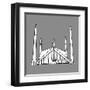 Doodles of Mosques-Romas Ph-Framed Art Print