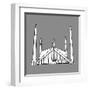 Doodles of Mosques-Romas Ph-Framed Art Print