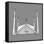 Doodles of Mosques-Romas Ph-Framed Stretched Canvas