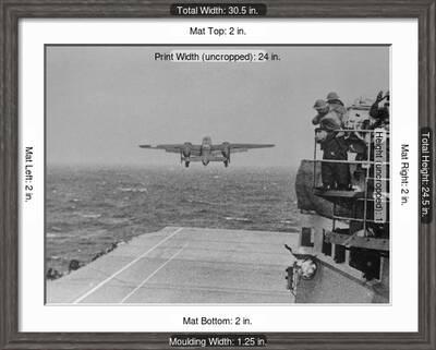 Doolittle Raid On Tokyo B 25 Leaves Uss Hornet Photographic Print Allposters Com