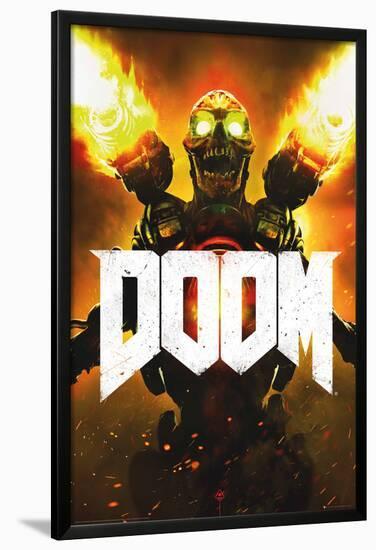 Doom- Key Art-null-Lamina Framed Poster
