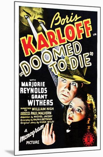 Doomed To Die - 1940-null-Mounted Giclee Print