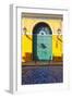 Door and Cobblestone, Old San Juan, Puerto Rico-George Oze-Framed Premium Photographic Print