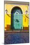 Door and Cobblestone, Old San Juan, Puerto Rico-George Oze-Mounted Photographic Print