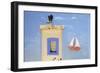 Door and Plaque, Leros, Dodecanese, Greek Islands, Greece, Europe-Neil Farrin-Framed Photographic Print