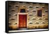 Door And Window In Prague Castle-George Oze-Framed Stretched Canvas