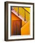 Door at the Bottom of a Stairway in Southern Ireland-Tom Haseltine-Framed Photographic Print