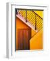 Door at the Bottom of a Stairway in Southern Ireland-Tom Haseltine-Framed Photographic Print