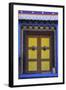 Door at the Buddhist Monastery in Tengboche in the Khumbu Region of Nepal, Asia-John Woodworth-Framed Photographic Print