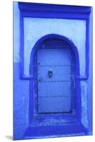 Door, Chefchaouen, Morocco, North Africa-Neil Farrin-Mounted Premium Photographic Print