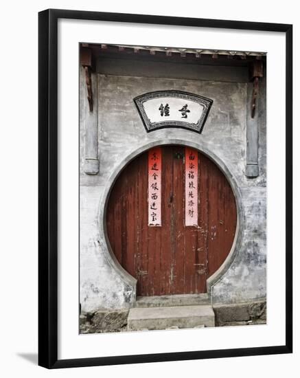 Door, Cheng Kan Village, Anhui Province, China, Asia-Jochen Schlenker-Framed Photographic Print