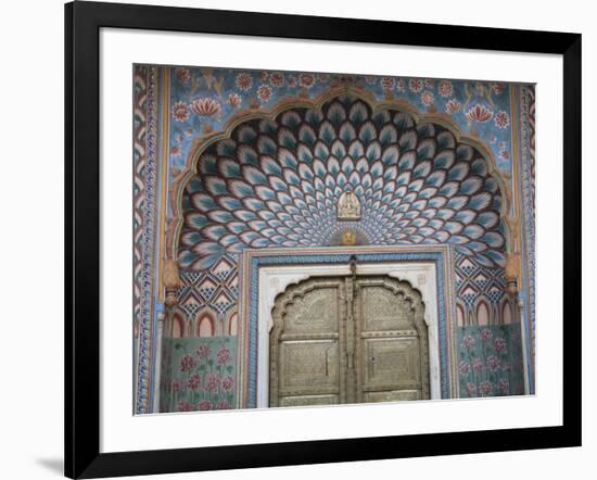 Door, City Palace, Jaipur, Rajasthan, India, Asia-Wendy Connett-Framed Photographic Print