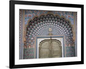 Door, City Palace, Jaipur, Rajasthan, India, Asia-Wendy Connett-Framed Photographic Print