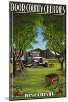 Door County, Wisconsin - Cherry Harvest-Lantern Press-Mounted Art Print