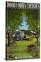 Door County, Wisconsin - Cherry Harvest-Lantern Press-Stretched Canvas