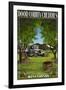 Door County, Wisconsin - Cherry Harvest-Lantern Press-Framed Art Print