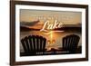 Door County, Wisconsin - Take Me to the Lake - Sunset View - Lantern Press Photography-Lantern Press-Framed Photographic Print