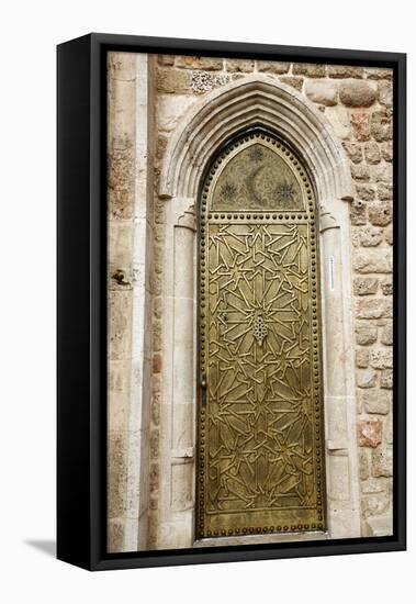 Door Detail at Old Jaffa, Tel Aviv, Israel, Middle East-Yadid Levy-Framed Stretched Canvas