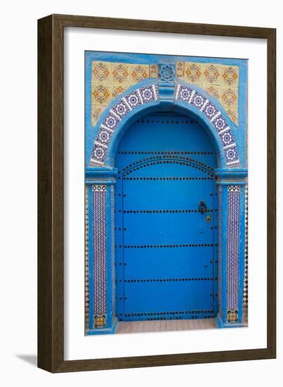 Door, Essaouira, Morocco, North Africa, Africa-Godong-Framed Photographic Print