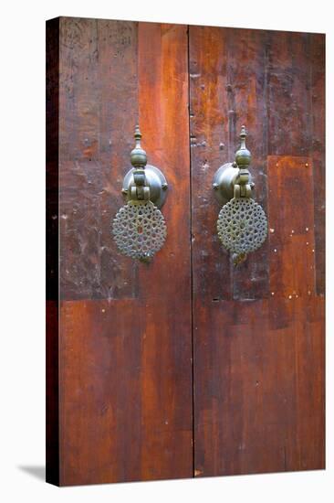 Door, Fez, Morocco, North Africa, Africa-Neil Farrin-Stretched Canvas