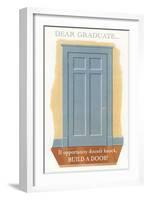 Door for Graduate-null-Framed Art Print