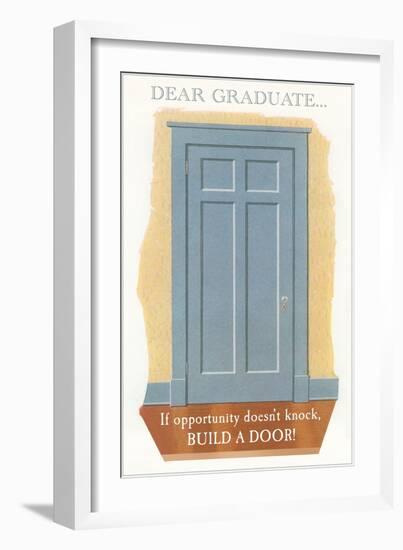 Door for Graduate-null-Framed Art Print