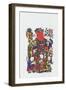 Door Gods Surrounded by Children, Left Panel, C.1980S-null-Framed Giclee Print