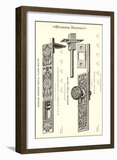 Door Hardware-null-Framed Art Print