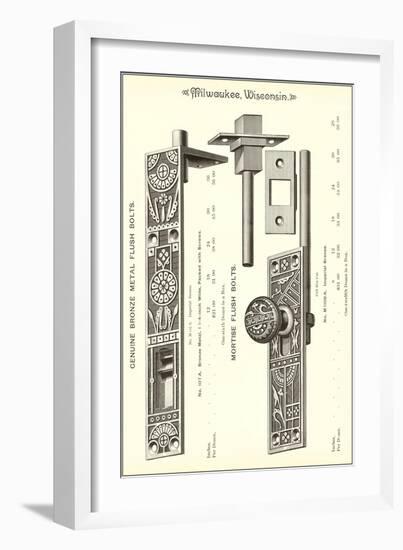 Door Hardware-null-Framed Art Print