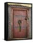 Door, Hemis Gompa (Monastery), Hemis, Ladakh, Indian Himalaya, India-Jochen Schlenker-Framed Stretched Canvas