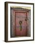Door, Hemis Gompa (Monastery), Hemis, Ladakh, Indian Himalaya, India-Jochen Schlenker-Framed Photographic Print