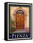 Door in Pienza Tuscany 5-Anna Siena-Framed Stretched Canvas