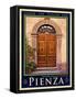 Door in Pienza Tuscany 5-Anna Siena-Framed Stretched Canvas