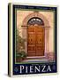 Door in Pienza Tuscany 5-Anna Siena-Stretched Canvas