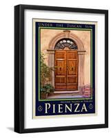 Door in Pienza Tuscany 5-Anna Siena-Framed Giclee Print