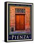 Door in Pienza Tuscany 6-Anna Siena-Framed Stretched Canvas