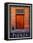 Door in Pienza Tuscany 6-Anna Siena-Framed Stretched Canvas