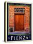 Door in Pienza Tuscany 6-Anna Siena-Stretched Canvas