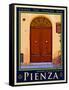 Door in Pienza Tuscany 7-Anna Siena-Framed Stretched Canvas